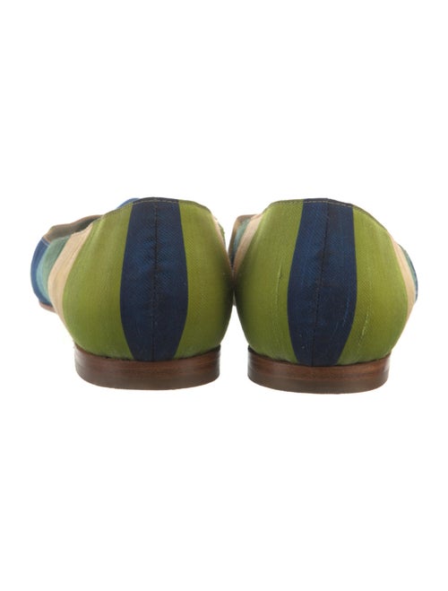 Manolo Blahnik Colorblock Pattern Flats