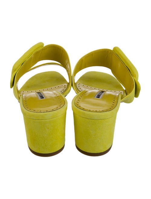 Manolo Blahnik Suede Slides