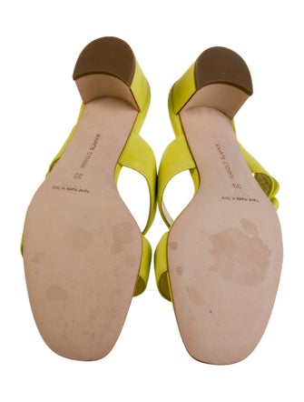 Manolo Blahnik Suede Slides