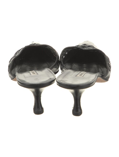 Manolo Blahnik Leather Mules