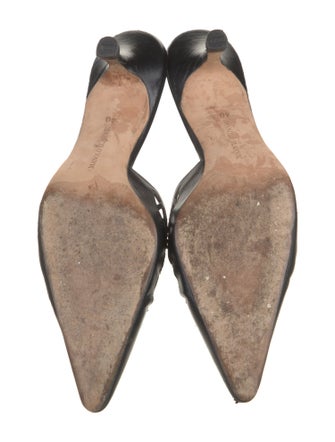 Manolo Blahnik Leather Mules