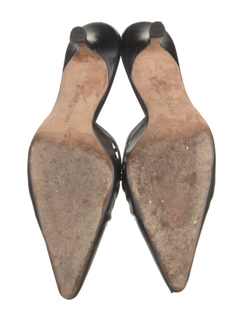 Manolo Blahnik Leather Mules