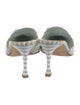 Manolo Blahnik Striped Mules