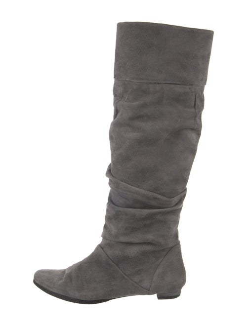 Manolo Blahnik Suede Slouch Boots