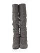 Manolo Blahnik Suede Slouch Boots