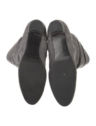 Manolo Blahnik Suede Slouch Boots