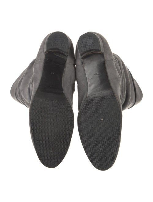 Manolo Blahnik Suede Slouch Boots