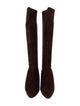 Manolo Blahnik Suede Sock Boots