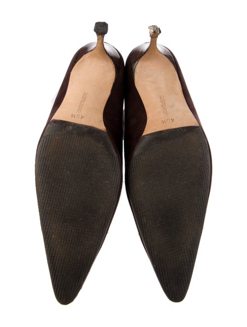 Manolo Blahnik Suede Sock Boots