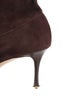 Manolo Blahnik Suede Sock Boots