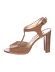 Manolo Blahnik Leather T-Strap Sandals