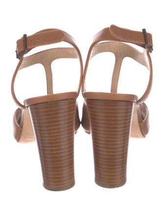 Manolo Blahnik Leather T-Strap Sandals