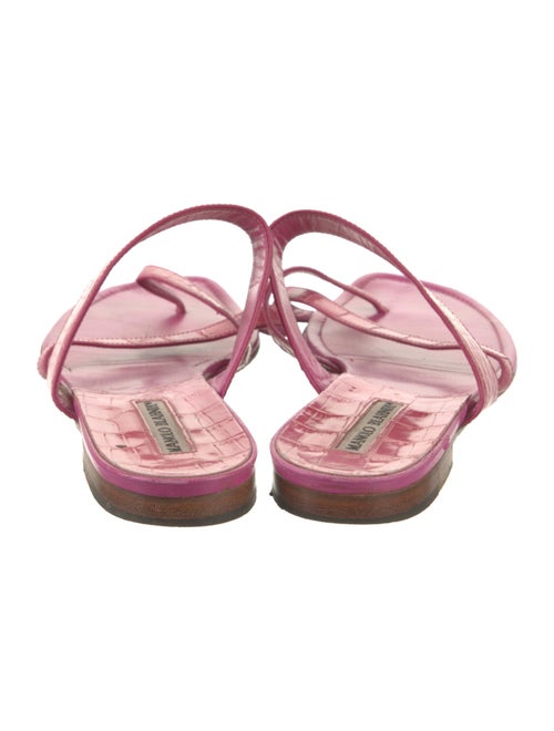 Manolo Blahnik Lizard Slides