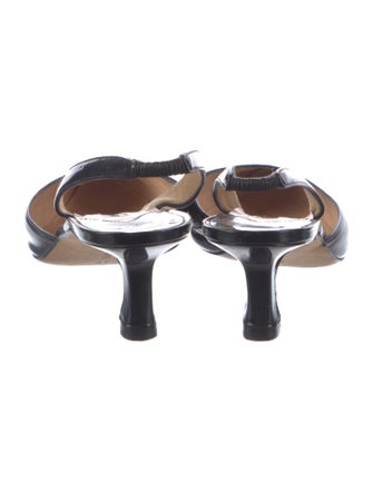 Manolo Blahnik Patent Leather Slingback Pumps