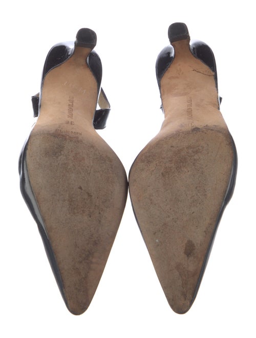 Manolo Blahnik Patent Leather Slingback Pumps
