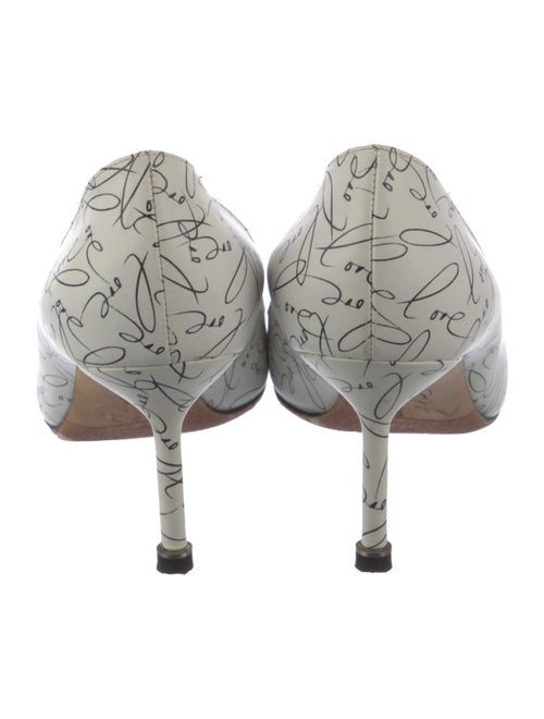 Manolo Blahnik Leather Printed Pumps