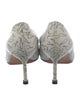 Manolo Blahnik Leather Printed Pumps