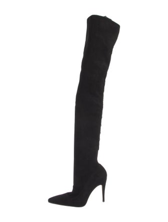 Manolo Blahnik Suede Sock Boots