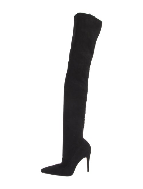 Manolo Blahnik Suede Sock Boots