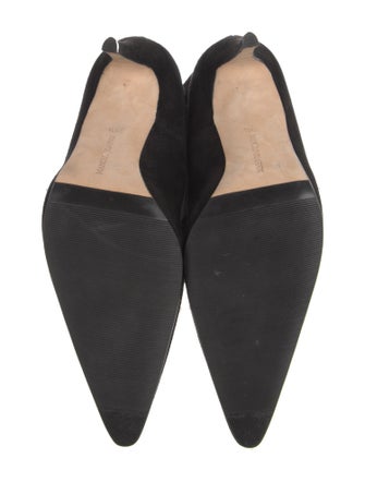 Manolo Blahnik Suede Sock Boots