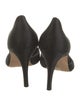 Manolo Blahnik Satin D'Orsay Pumps