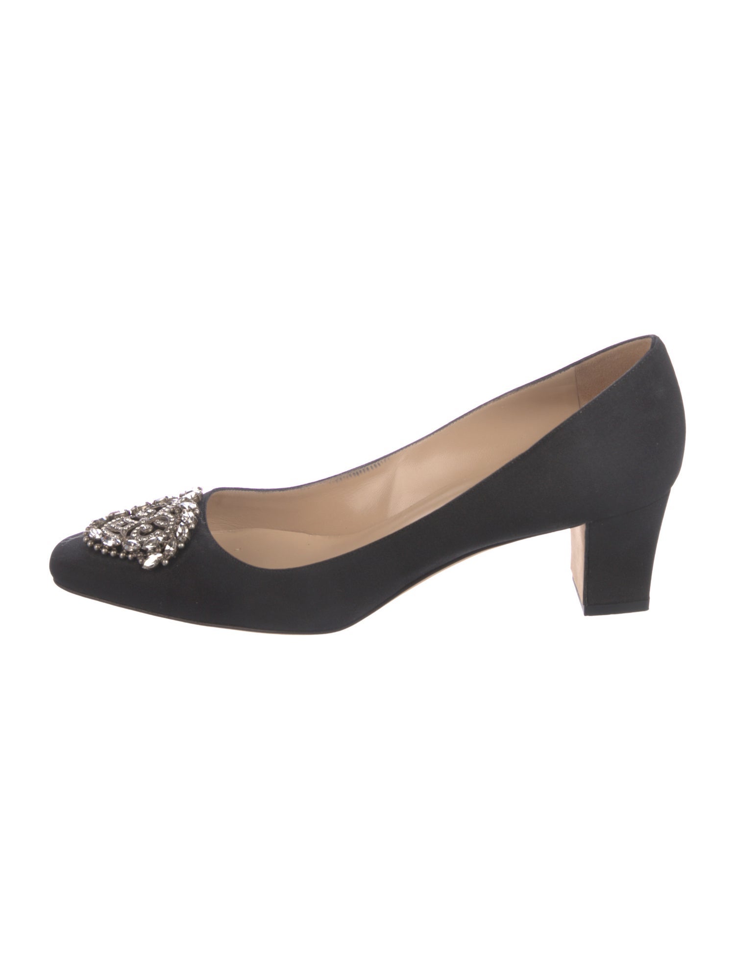 Manolo Blahnik Crystal Embellishments Pumps