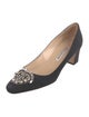 Manolo Blahnik Crystal Embellishments Pumps