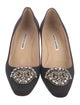 Manolo Blahnik Crystal Embellishments Pumps