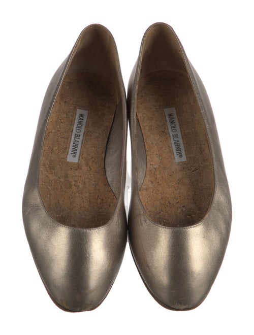 Manolo Blahnik Leather Flats