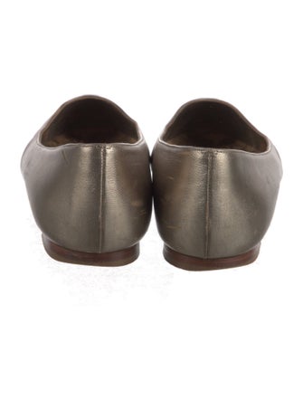 Manolo Blahnik Leather Flats