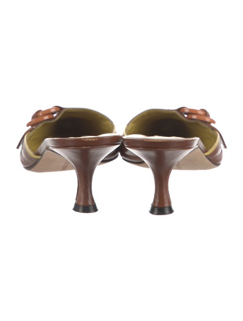 Manolo Blahnik Leather Mules