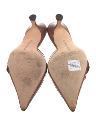 Manolo Blahnik Leather Mules
