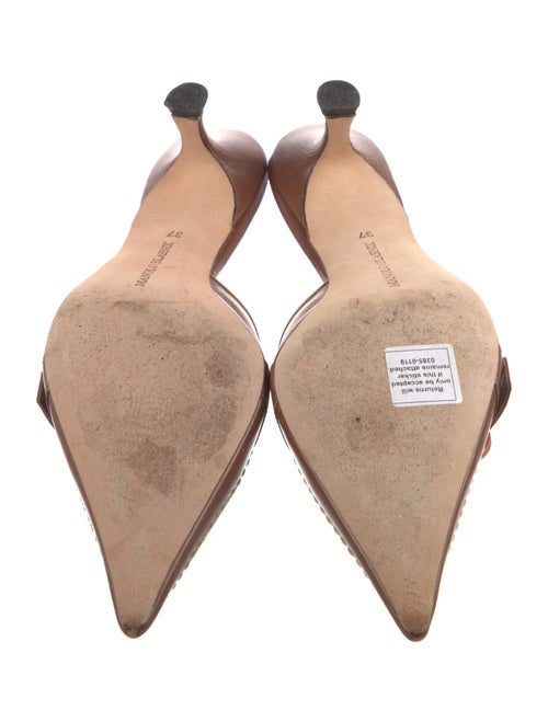 Manolo Blahnik Leather Mules