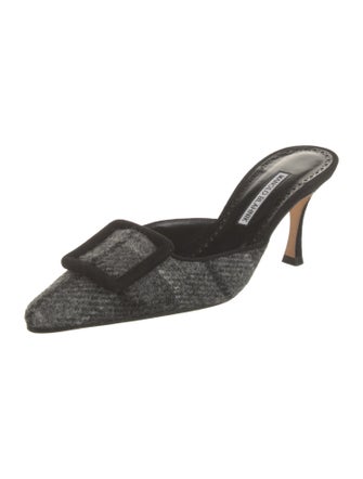 Manolo Blahnik Wool Mules
