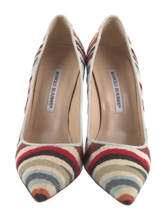 Manolo Blahnik Printed Pumps