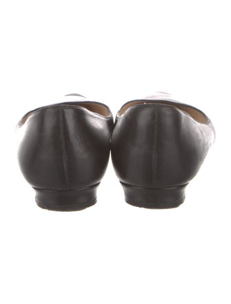 Manolo Blahnik Leather Ballet Flats