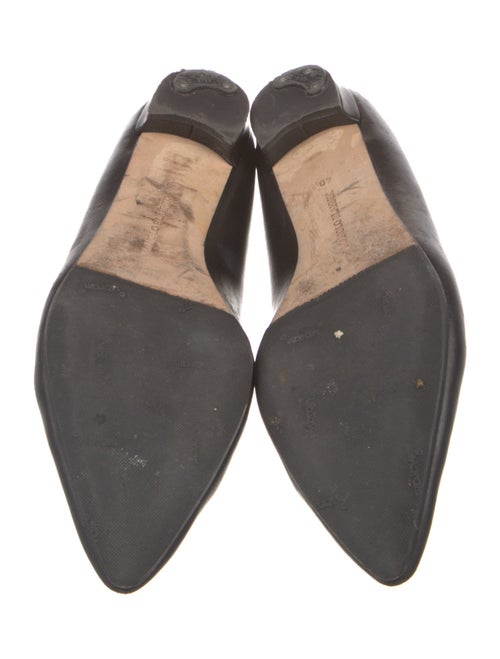 Manolo Blahnik Leather Ballet Flats