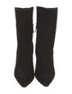 Manolo Blahnik Suede Leather Trim Embellishment Sock Boots