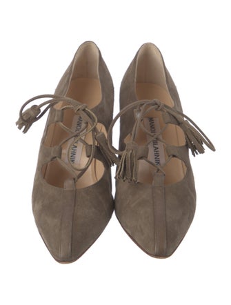 Manolo Blahnik Suede Pumps
