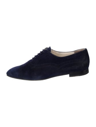 Manolo Blahnik Suede Oxfords