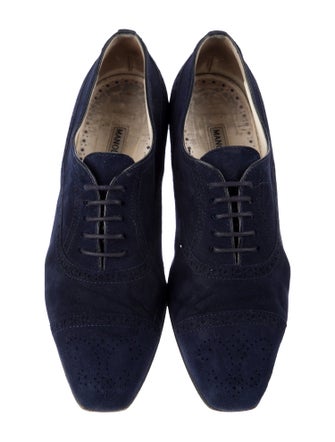 Manolo Blahnik Suede Oxfords