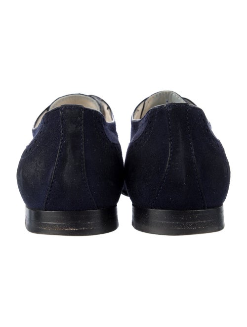 Manolo Blahnik Suede Oxfords