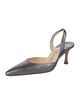 Manolo Blahnik Leather Slingback Pumps