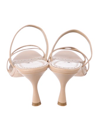 Manolo Blahnik Leather Slides