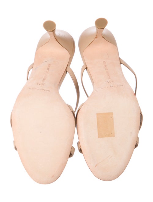 Manolo Blahnik Leather Slides