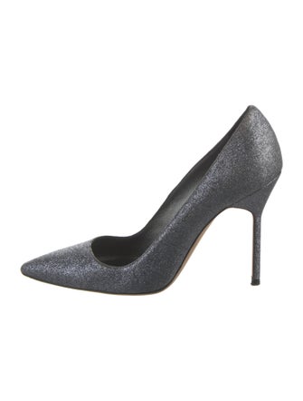 Manolo Blahnik Glitter Pumps