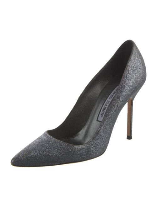 Manolo Blahnik Glitter Pumps