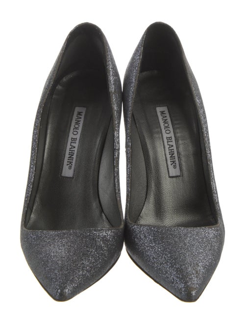 Manolo Blahnik Glitter Pumps