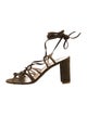 Manolo Blahnik Suede Gladiator Sandals