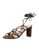Manolo Blahnik Suede Gladiator Sandals